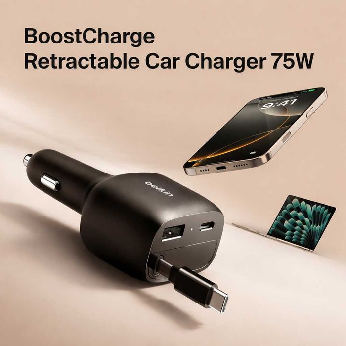 Belkin Автомобильная Зарядка 75W. Есть доставка