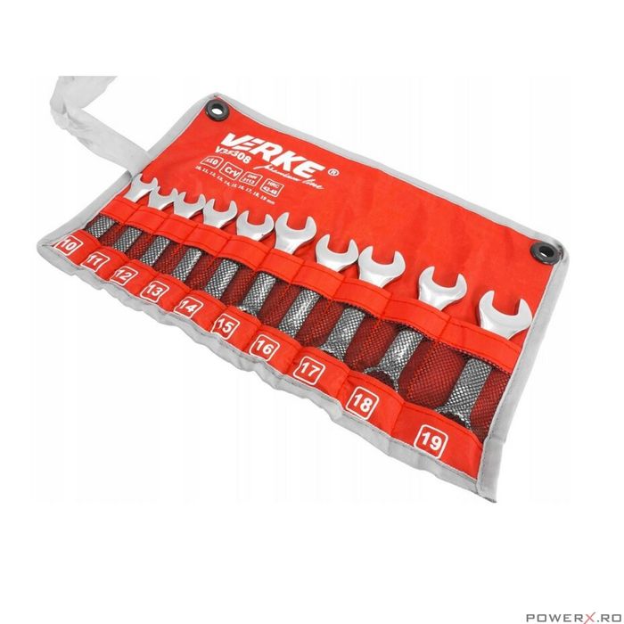 Set chei combinate 10 bucati 10-19mm Verke