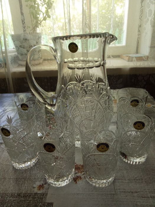 г. Навои. Продам Новый Хрустальный Набор для Напитков, Соков.