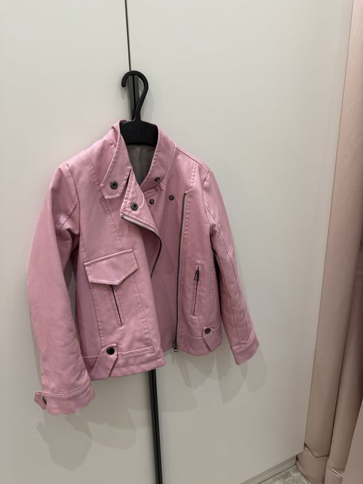 Кожаная детская куртка