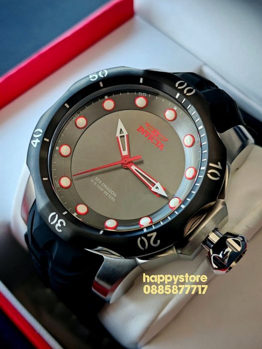 INVICTA Sea Dragon black 54 mm, Инвикта нов ръчен часовник