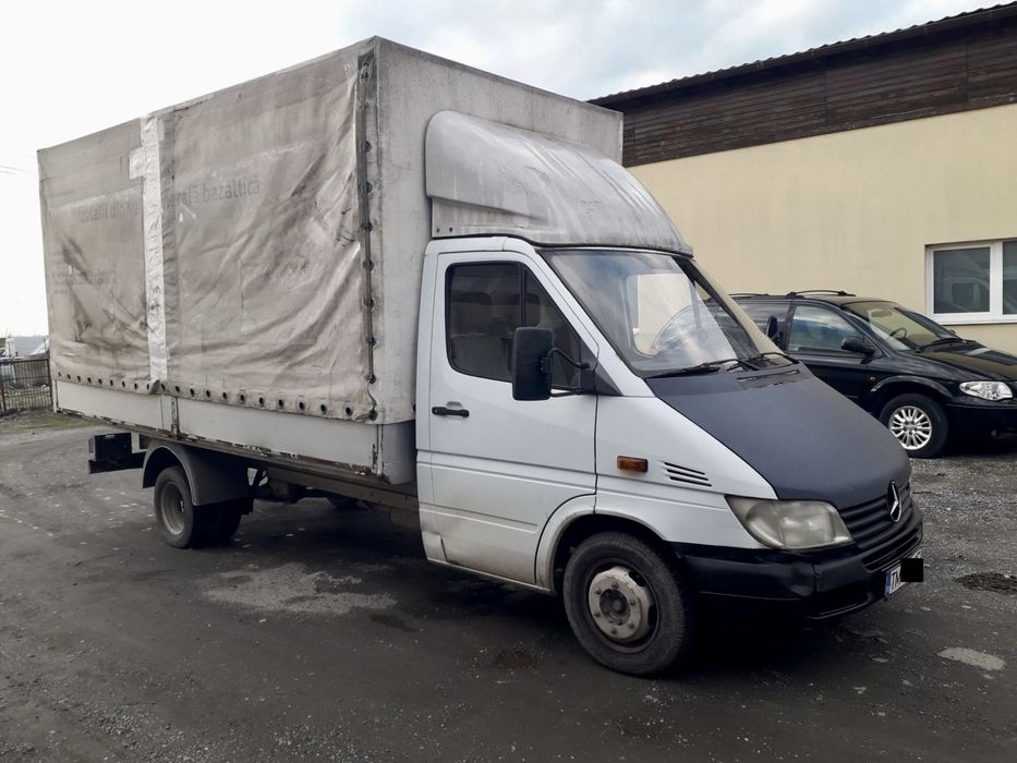 Mercedes sprinter 2.2 diesel 130cp punte cu roti dublu camioneta prelata 3,5t cat. B