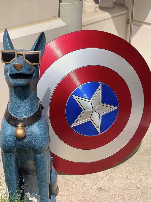 Щит на Капитан Америка Captain America 60см реалистичен модел