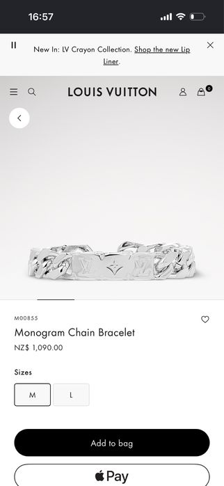 Браслет Louis Vuitton Monogram Chain