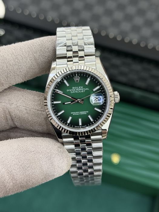Rolex Date-Just 36 Green Ombre Dial