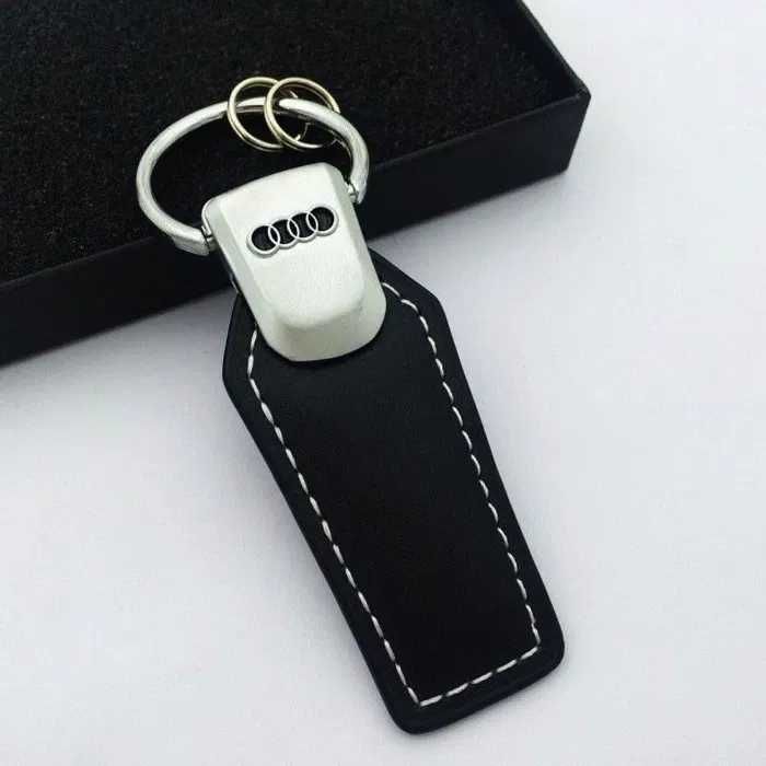 Луксозен Audi VW Шкода кожен ключодържател Volkswagen Skoda Ауди