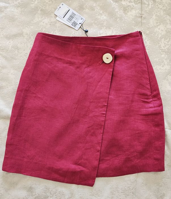 Fusta Mango din in roz 34/XS