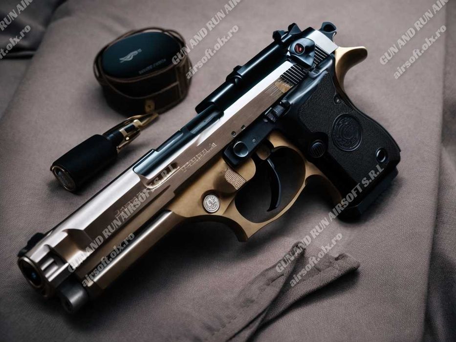 Super Pistol 5J!! ~ Cu Aer Comprimat Modificat PISTOL Beretta Co2+Gaz