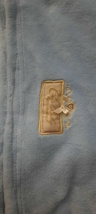 Set 2 buc.pătură cocolino bleu