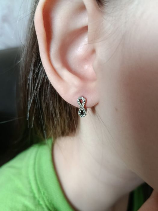 Сережки серебряные