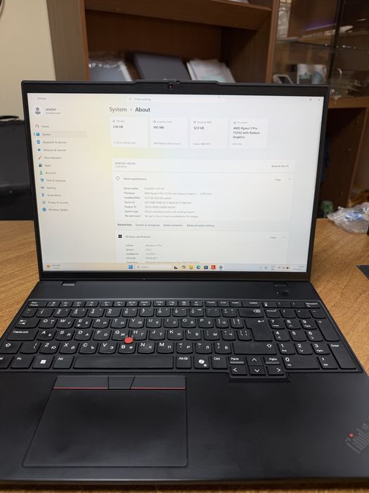 Lenovo thinkpad L16 Нов ГАРАНЦИОНЕН
