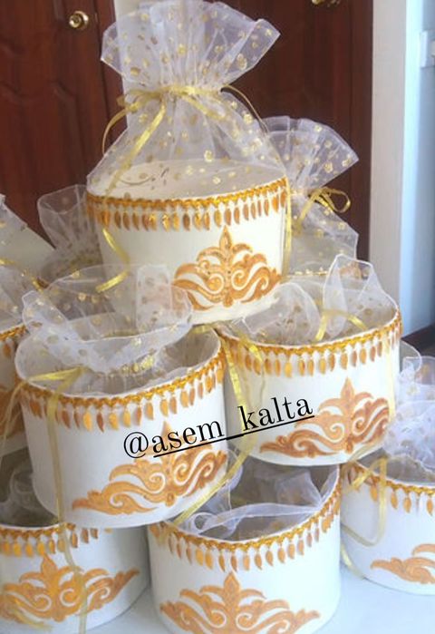 Фетровые бонбоньерки шкатулки