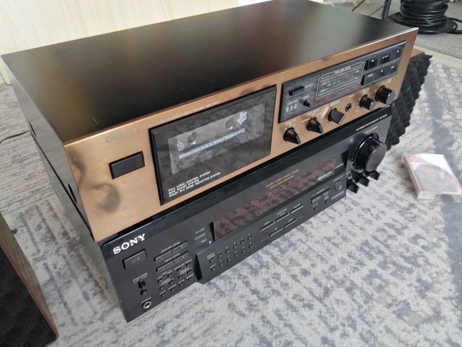 Audio vintage deck Denon + boxe Summit