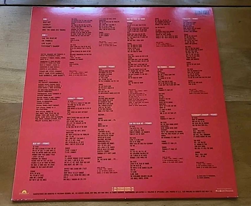 Discuri vinil  VISAGE disco  original SUA  doua volume  in stare nou