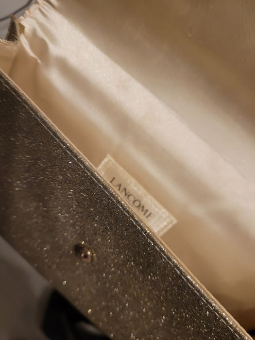 Geanta damă ocazie tip plic aurie