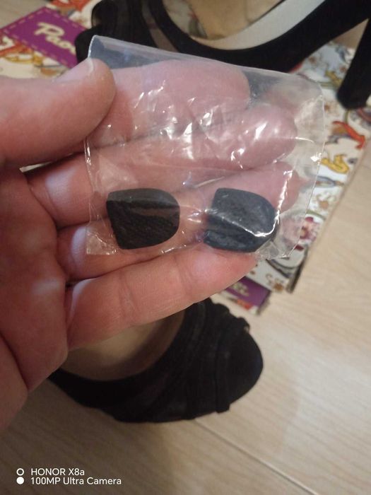 Обувки велур висок ток