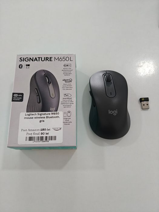 Mouse Wireless/Bluetooth Logitech Signature M650