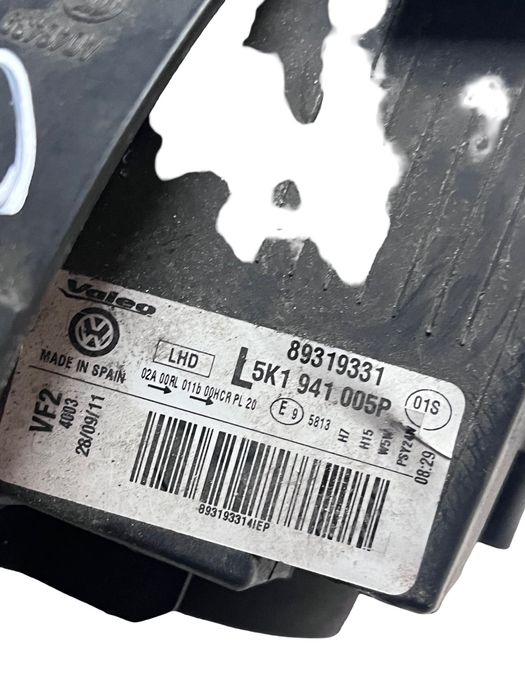Far Stanga Fata Volkswagen Golf Vi 5K1 2008 - 2013 5K1941005P