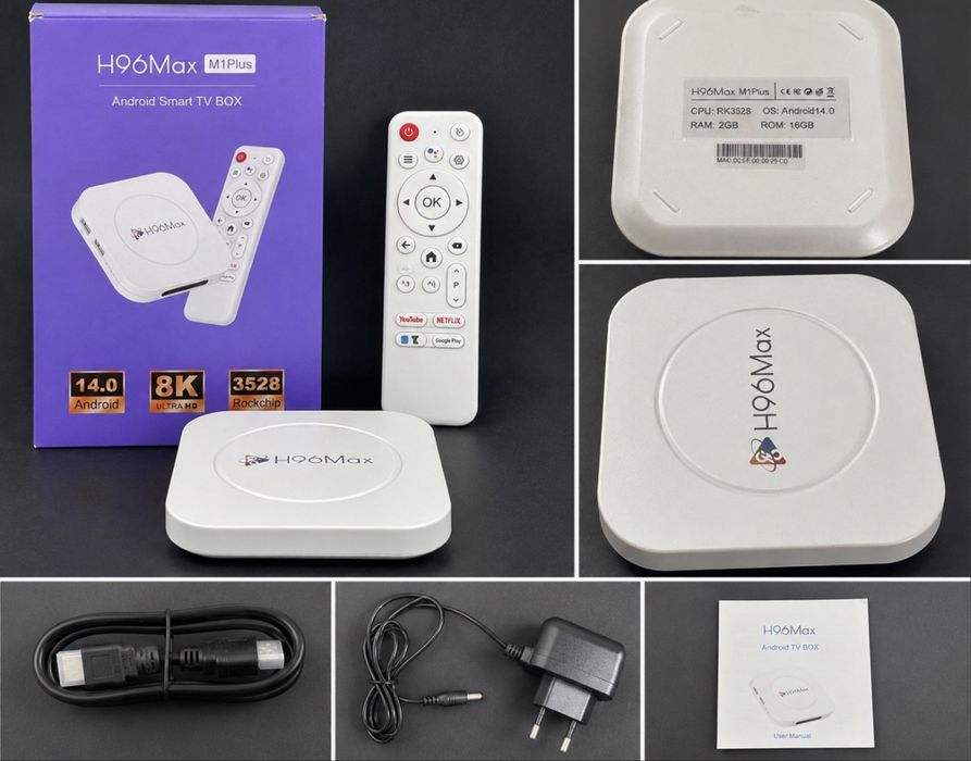 H96 Max M1 Plus Android TV Box 2/16GB