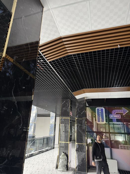 Потолок грилято / Грильято / Гренлянда / клеточный потолок / сетка пот