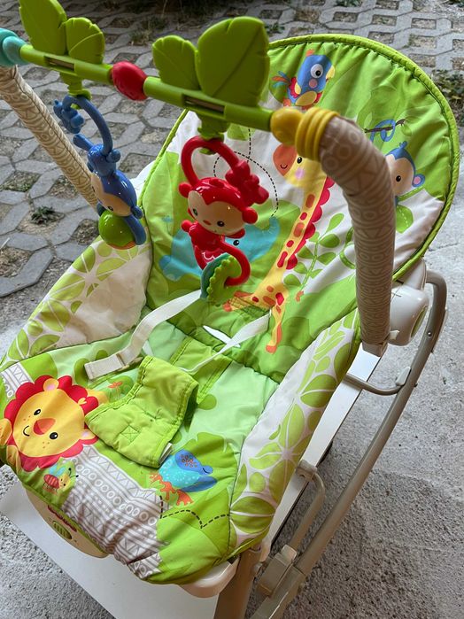 FISHER PRICE Бебешки шезлонг/столче Тропическа гора