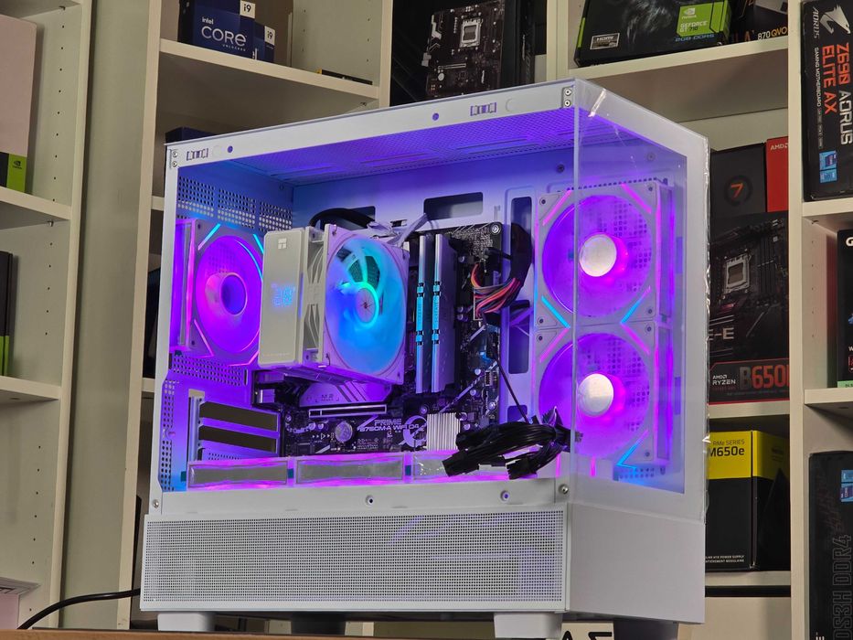 Pc Gaming i5 12400 b760 WIFI 16GB DDR4 3200 SSD 256GB Sursa 1500w 5060 5070 4070 5070 3090 9070xt