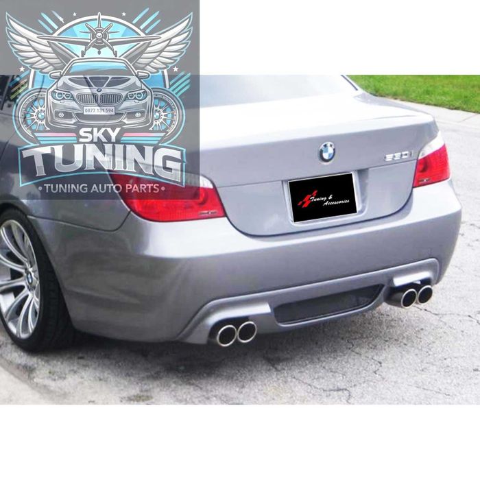 Бмв е60 дифузьор / Добавка за задна броня за М Техник/Bmw e60 difusser