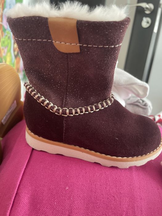 Cizme din piele fetite marimea 20-21