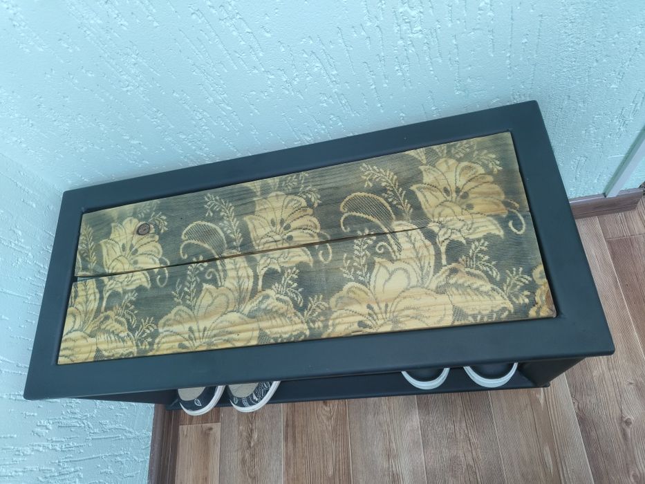 Обувница лофт черная