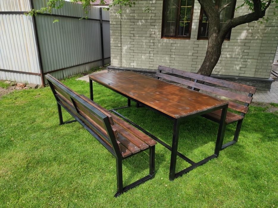 Стол, лавочка, садовая мебель