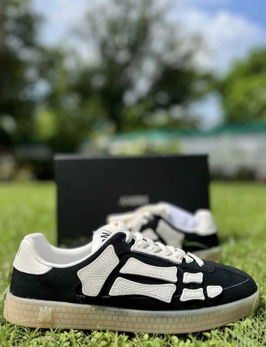 Amiri Skel Top Low "Black/White"
