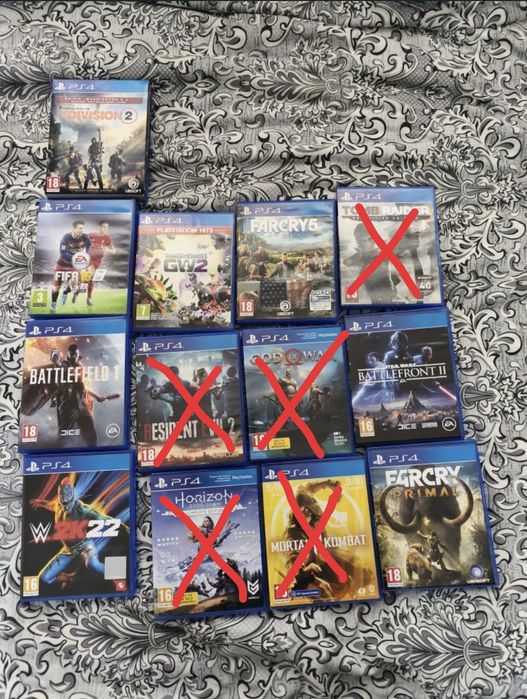 Продавам игри за плейстейшън 4