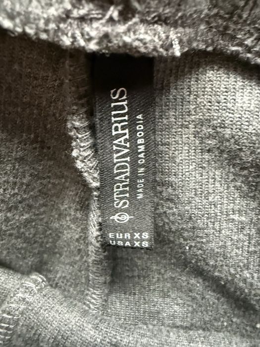 Сив плетен комплект от 2 части Stradivarius (Размер XS)