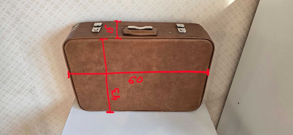 Винтажный чемодан ретро, реквизит (2 шт.)