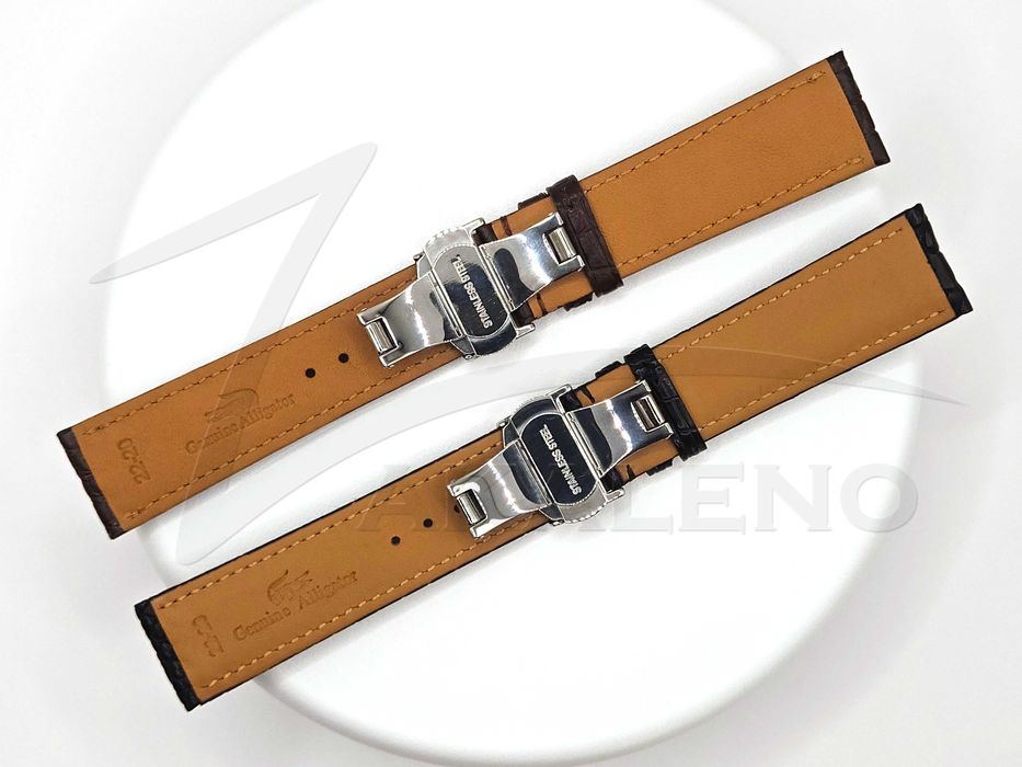 GL10 каишка 100% крокодилска кожа за Huawei Watch Galaxy Xiaomi Apple