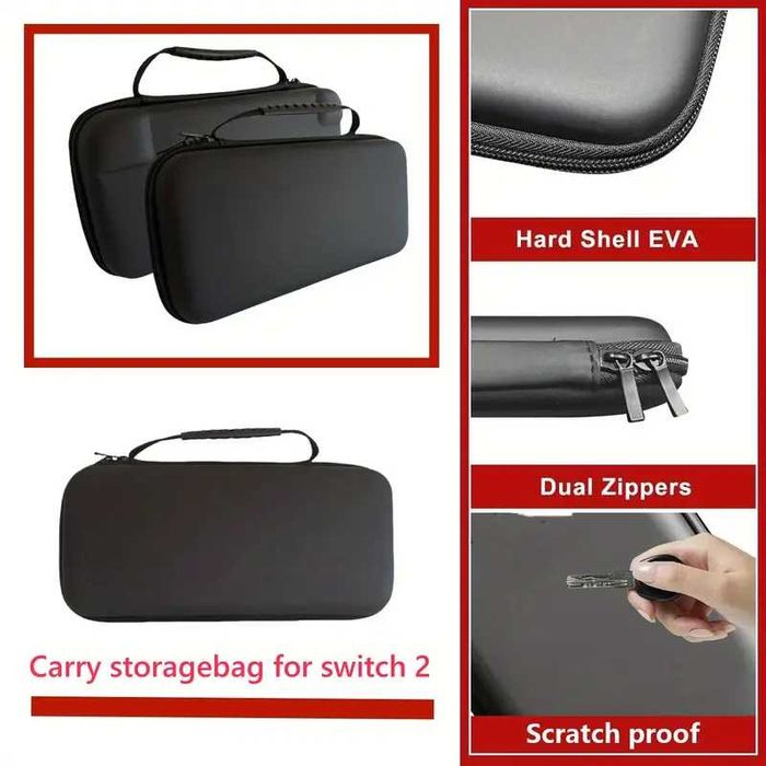 Защитен Твърд Калъф за Nintendo Switch 2 2025г Чанта за Нинтендо