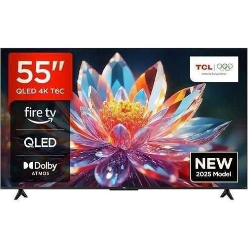 Телевизор TCL 55 T6D 120Hz Qled HDR10+Dolby atmoos 4K ULTRA HD 2x pult