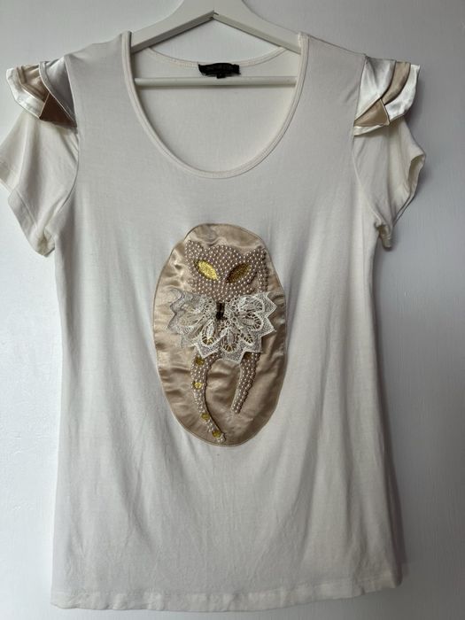 Дамска тениска от Италия с перли р-р Л