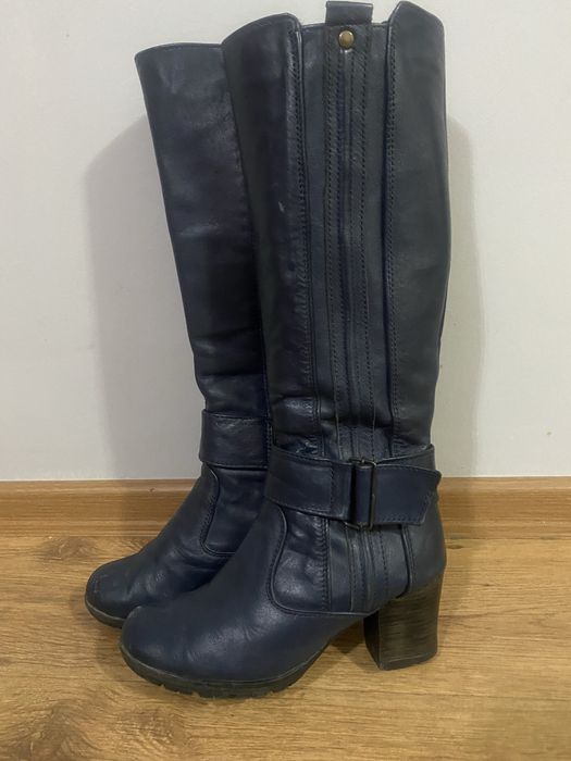 Дамски ботуши тъмно сини