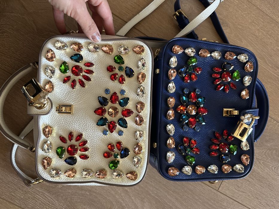 Geantă Dolce & Gabbana din piele  cu pietre- statement