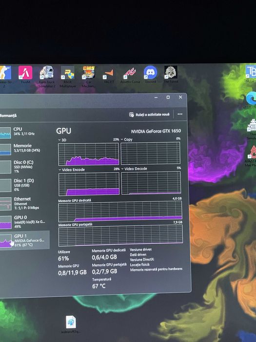 Lenovo IdeaPad Gaming 3 | GTX 1650 | 16GB RAM | Stare perfectă