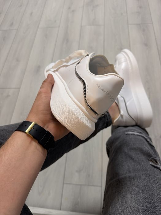 Adidasi Barbati Alex. Mcq. Zipper Full Alb!