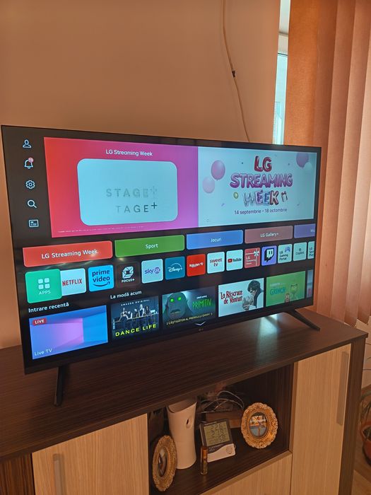 Vând smart TV LG 43UT73003LA  4k 108 cm!!
