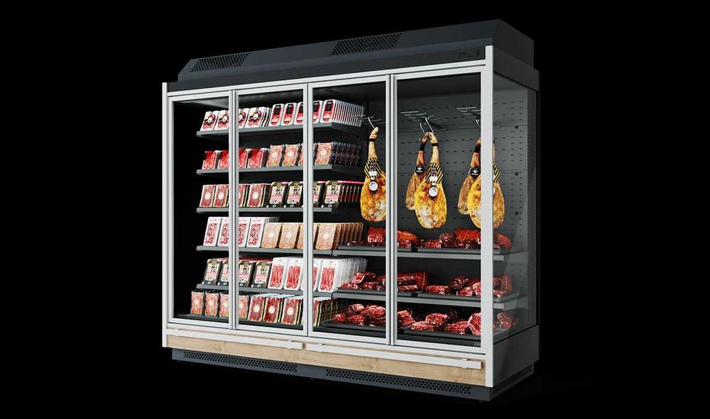 Холодильная горка Открытый холодильник Выносной агрегат Магазин Маркет