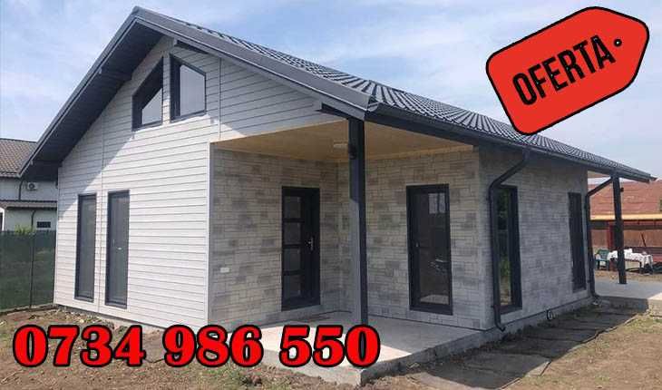 Vand casa moderna pe structura metalica, constructie modulara