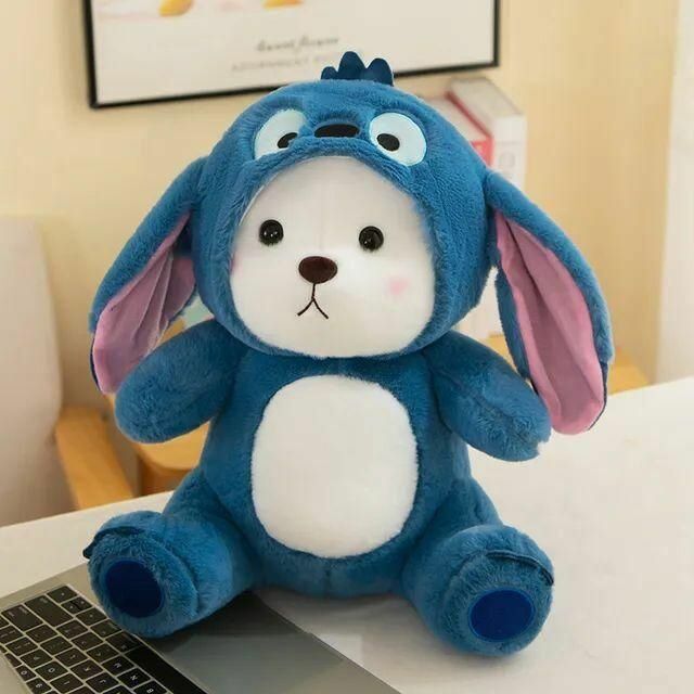 Мишка Стич с капюшоном