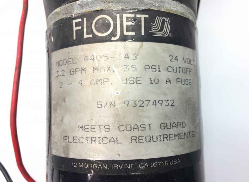 4405-343 Pompă de apă pentru chiuvetă FLOJET Futura FHD, FLD (1982-) BOVA