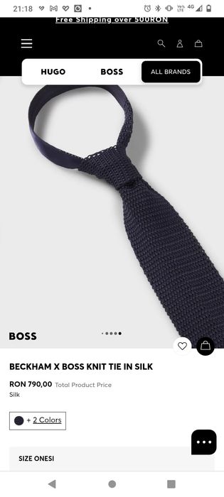 Cravata tricotata Hugo Boss