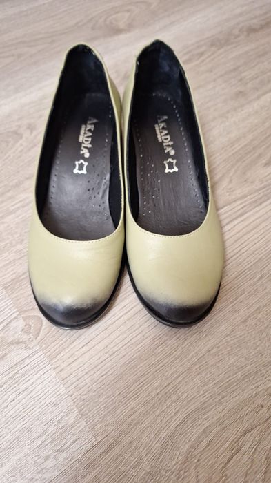 Pantofi verzi din piele mar 37