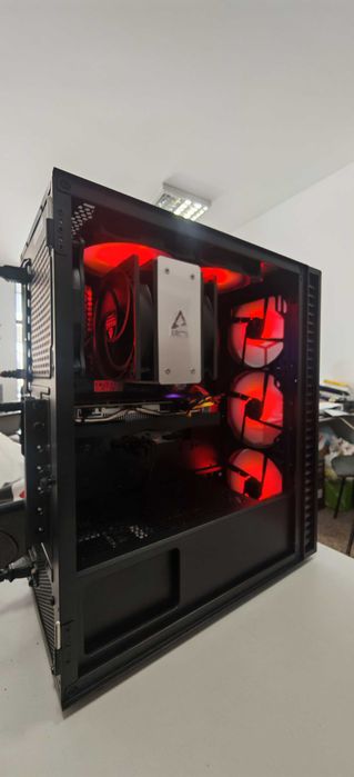 Геймърски Компютър Ryzen 7 5700/32Gb/1TB SSD/RTX 3060TI/Wi&BT/Гаранция